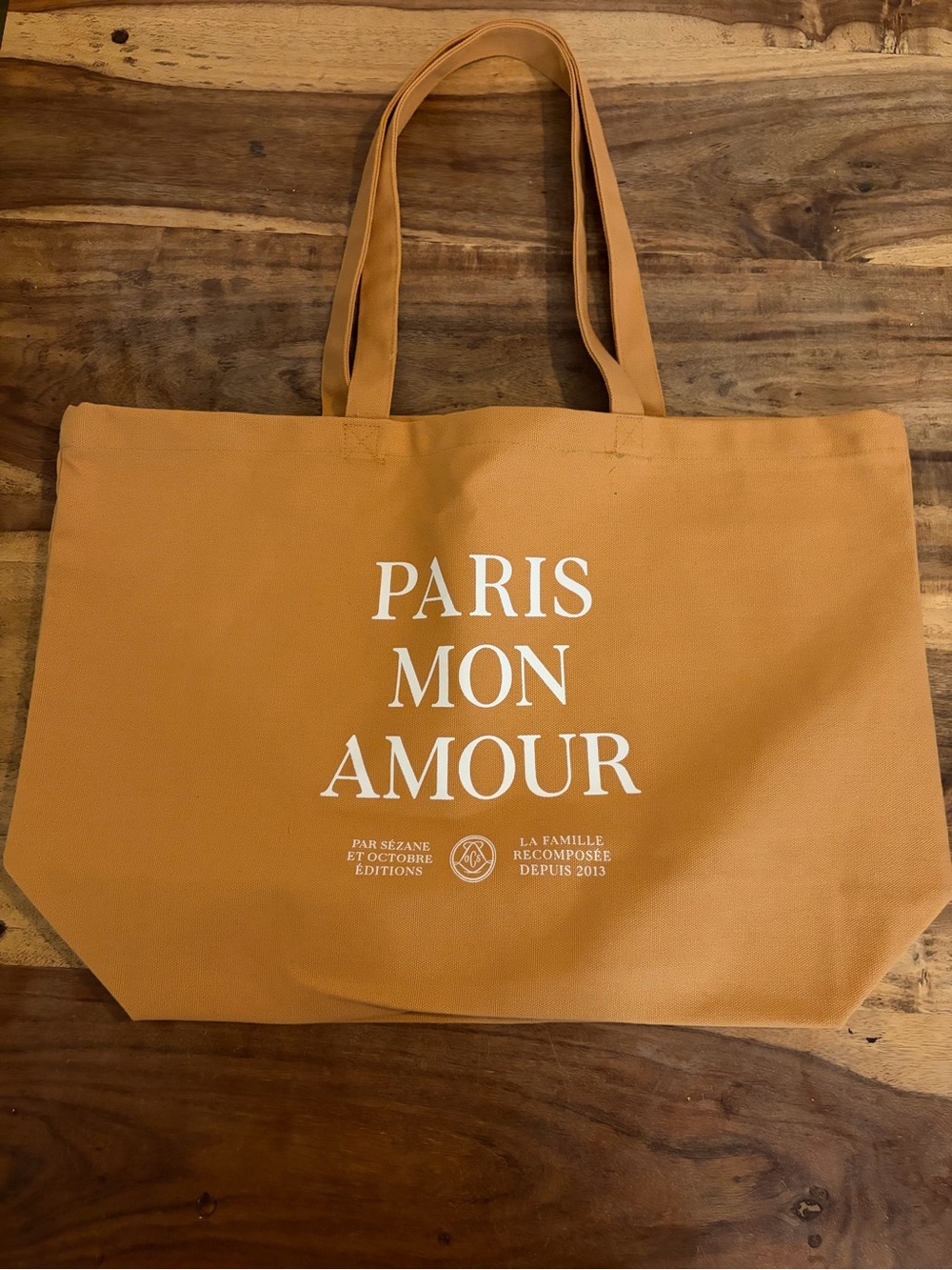 Sezane Tote- Brown/Mustard NWOT - Picture 2 of 4